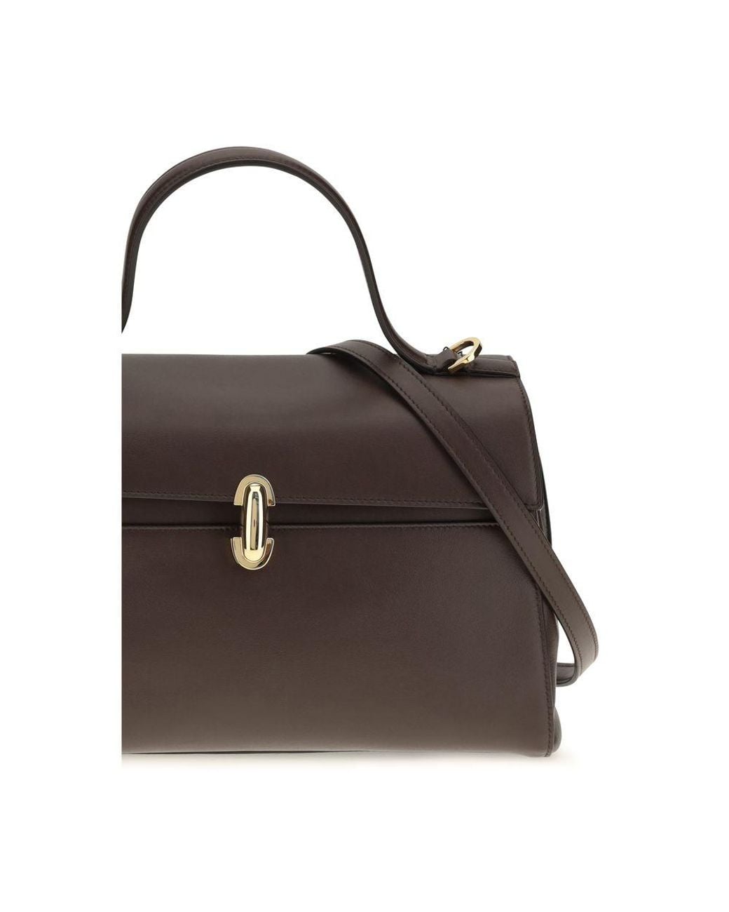 SAVETTE Brown Calf Leather Bos Taurus Handbag