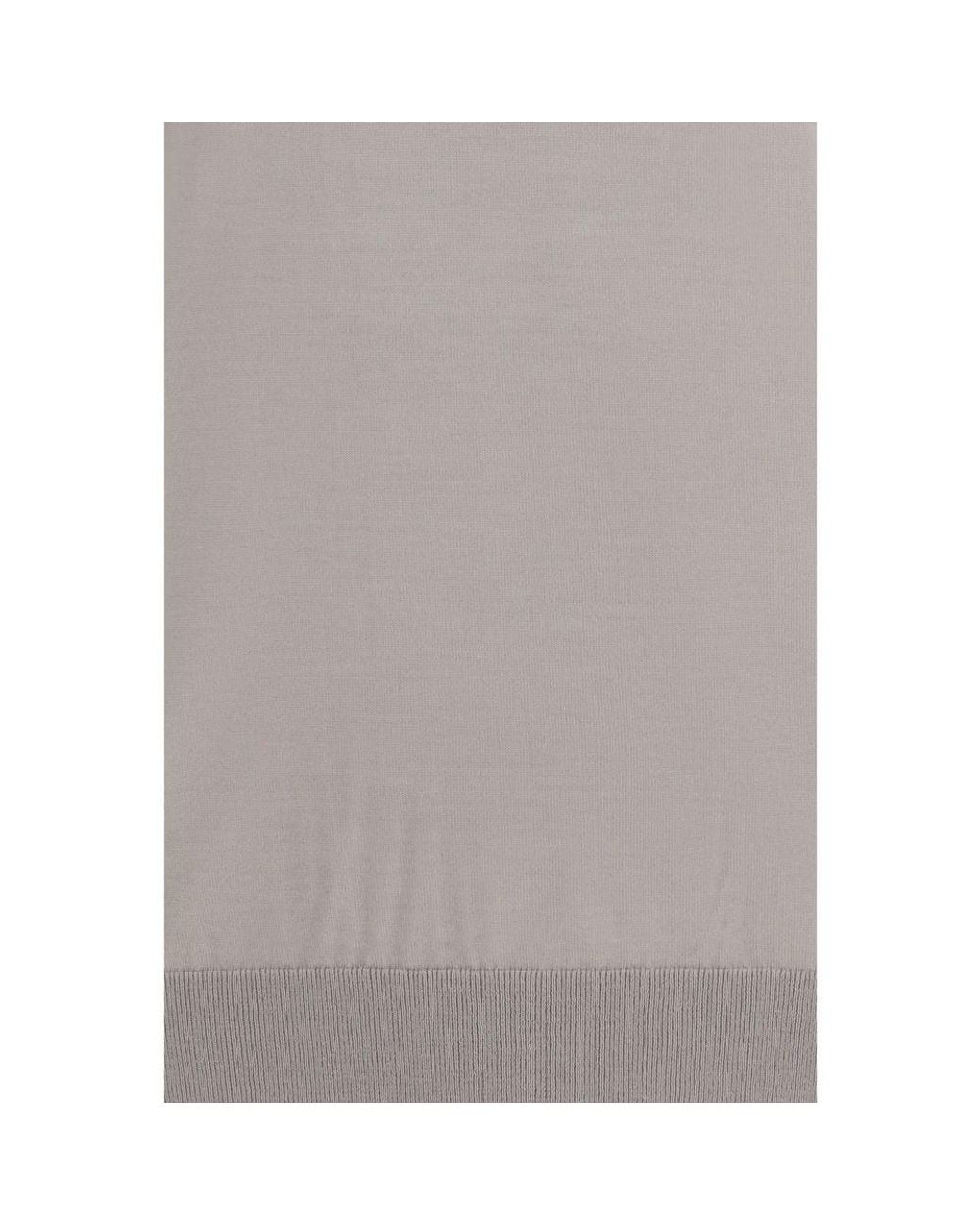 Dolce & Gabbana Gray Beige Cashmere Turtleneck for men