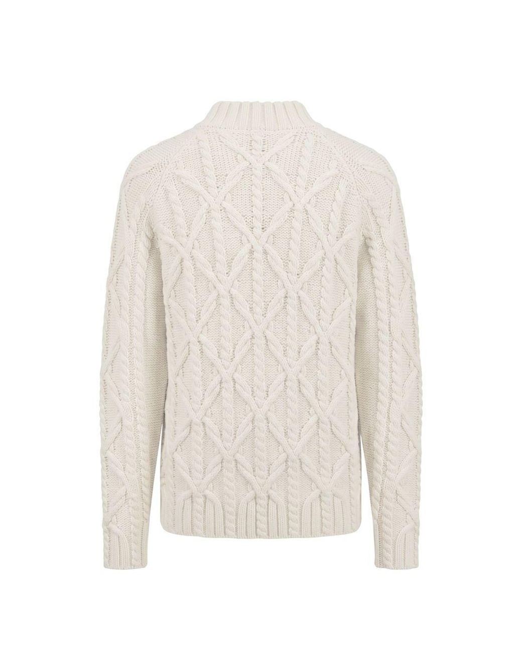 Malo White Cotton Men's Sweater for men