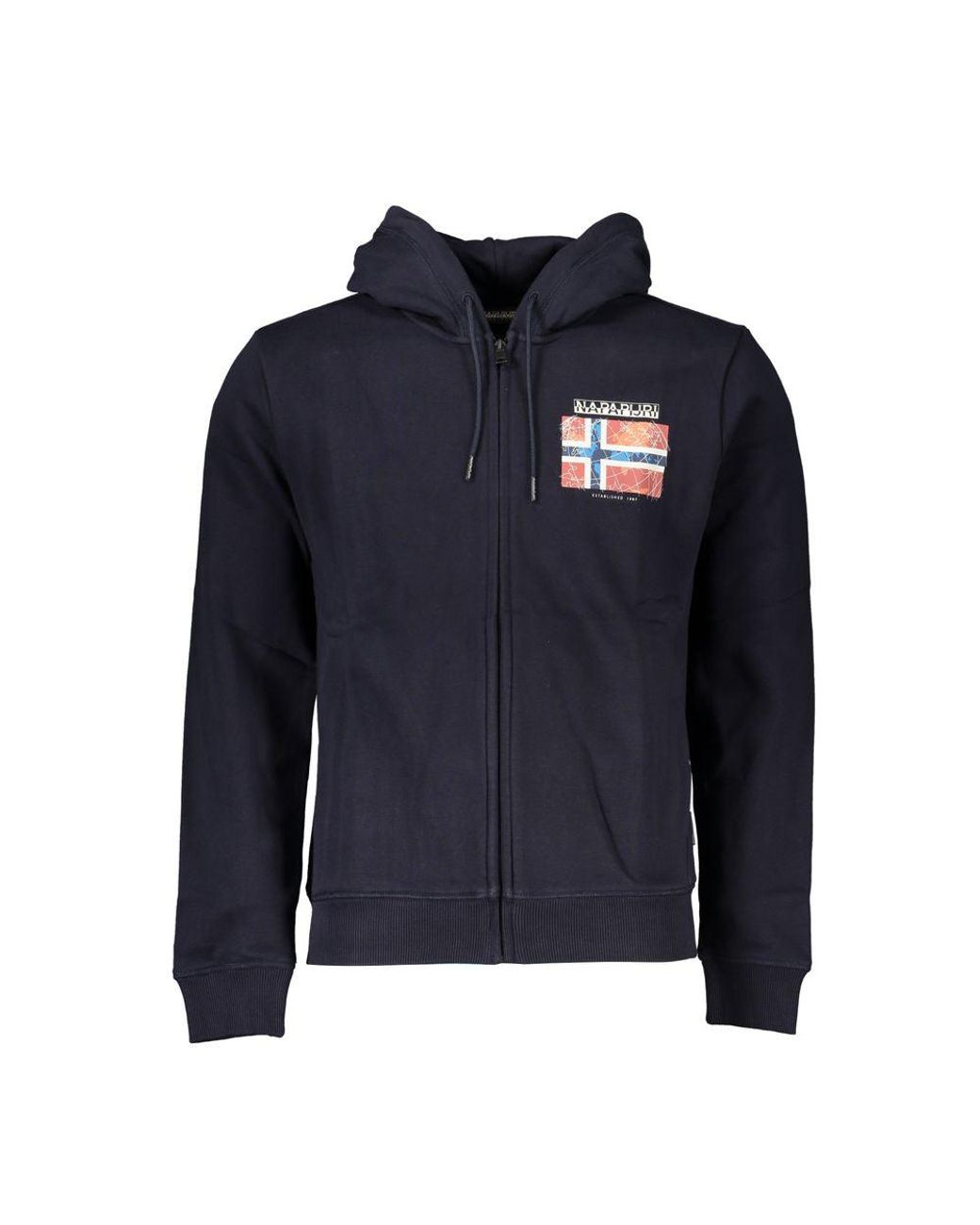 Napapijri Blue Cotton Sweater for men