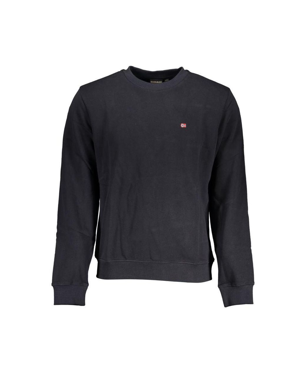 Napapijri Blue Cotton Sweater for men