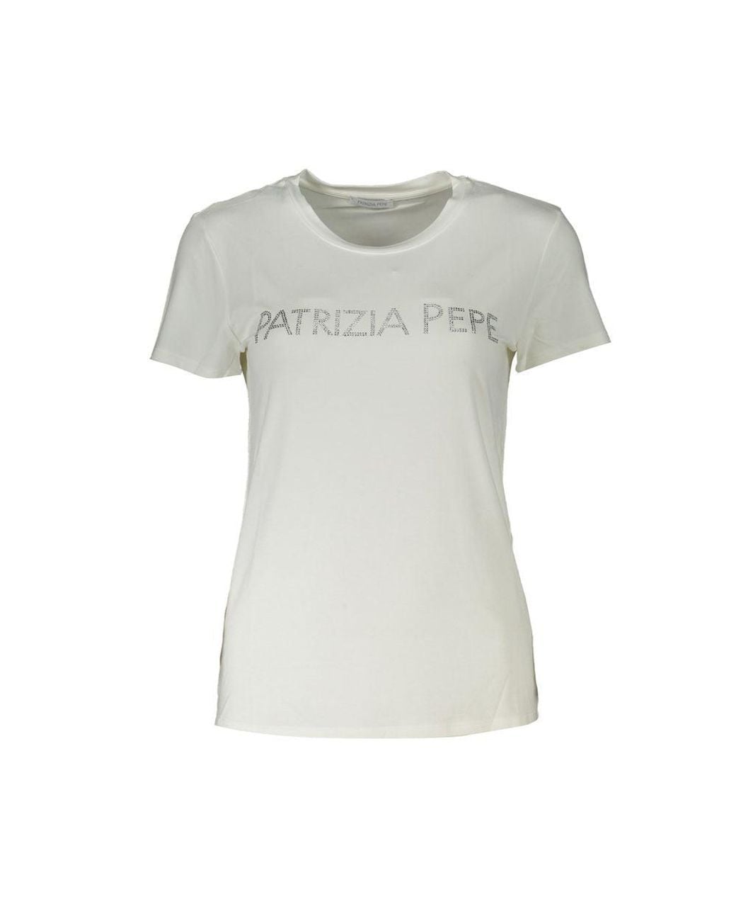 Patrizia Pepe Gray Organic Cotton T-Shirt