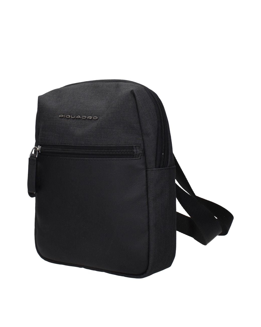 Piquadro Black Fabric Crossbody Bags