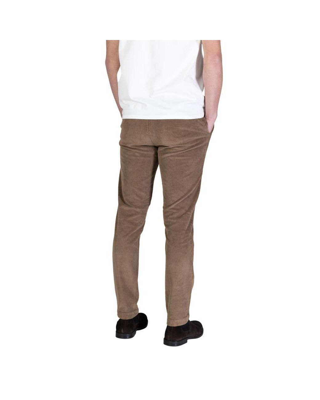 Borghese Multicolor Brown Cotton Casual Pants for men