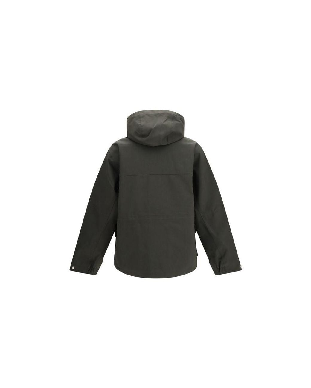 GR10K Black Polyester Parka for men