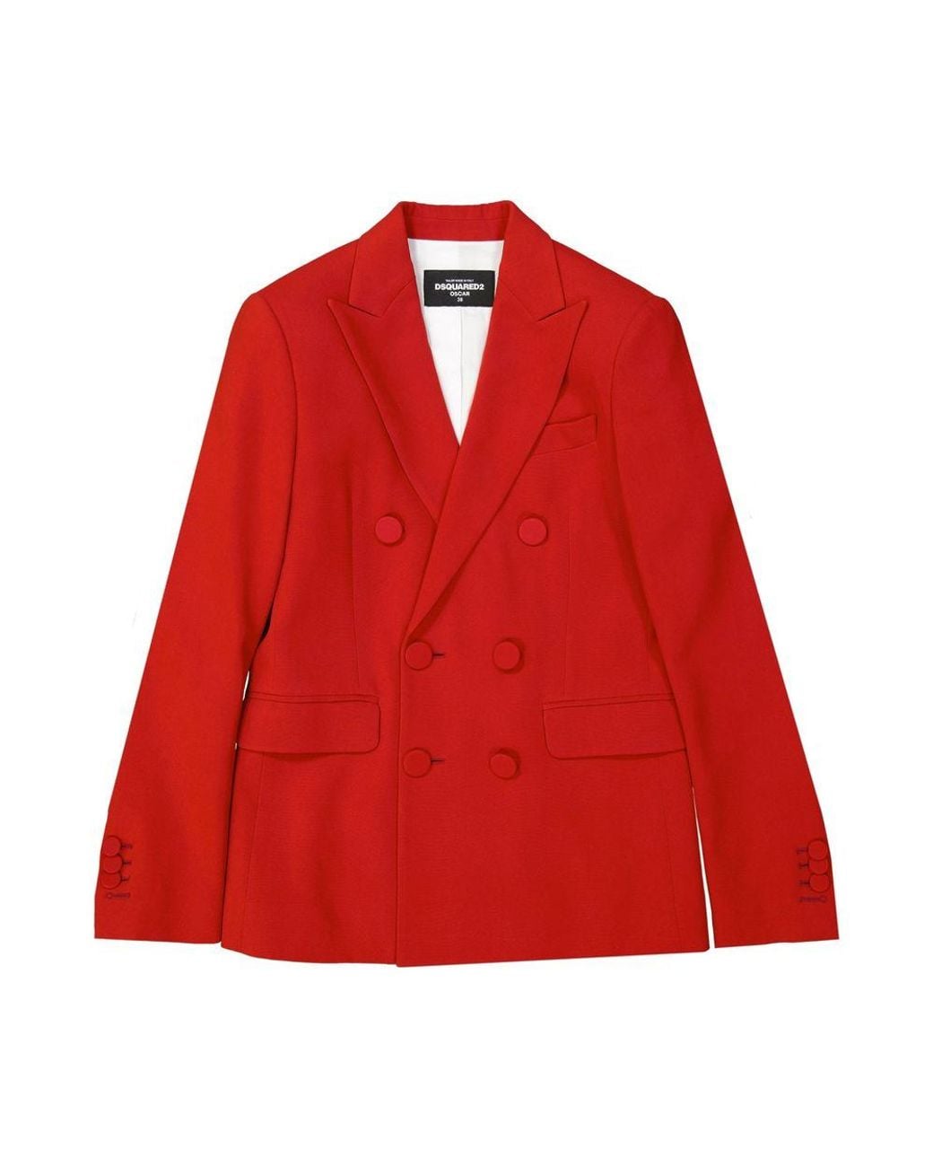 DSquared² Red Viscose Coat