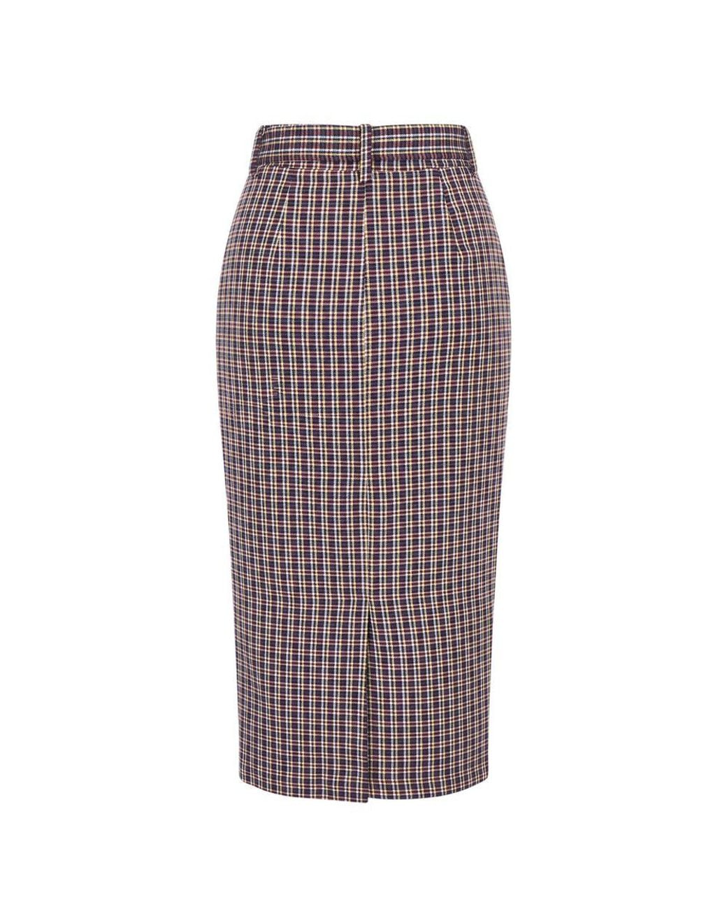 Trussardi Multicolor Black Cotton Skirt