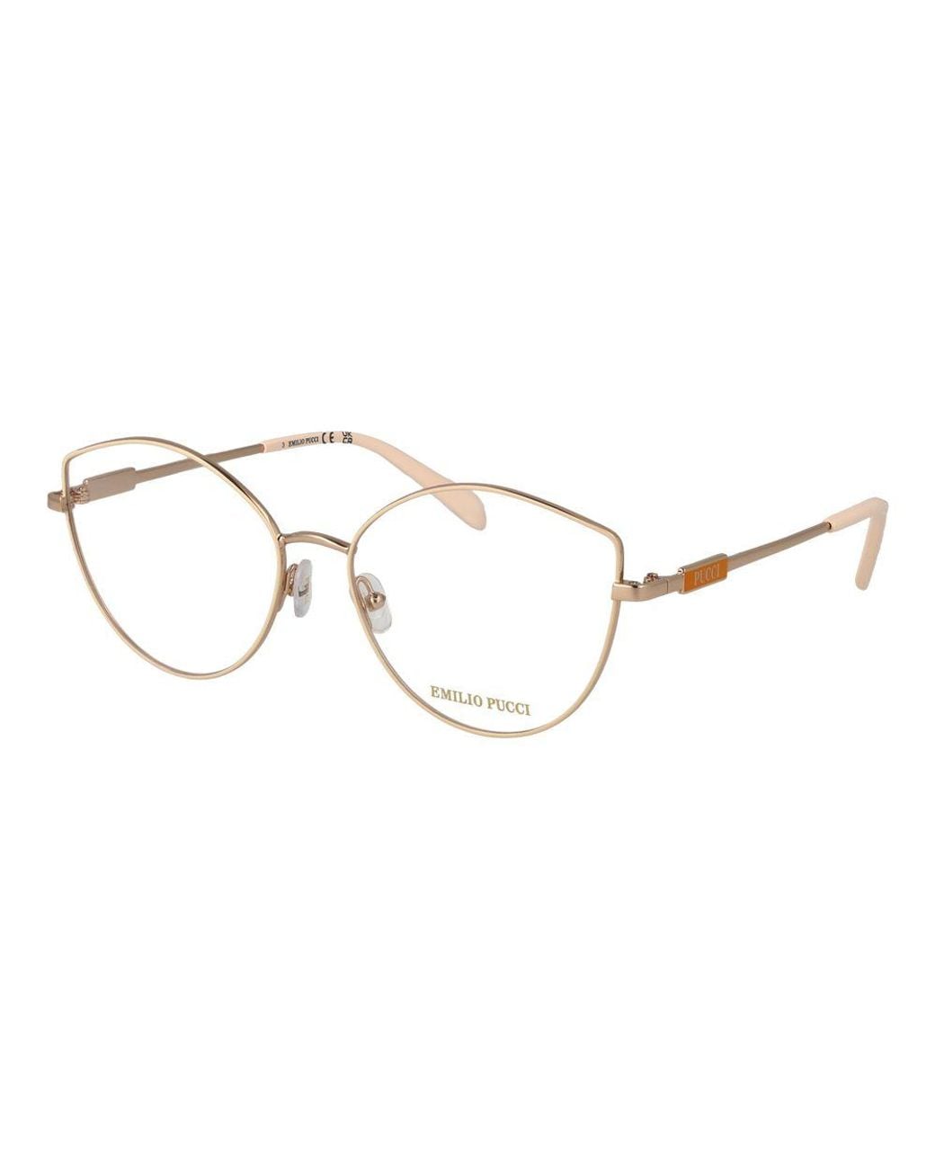 Emilio Pucci Metallic Metal Glasses (Frames)