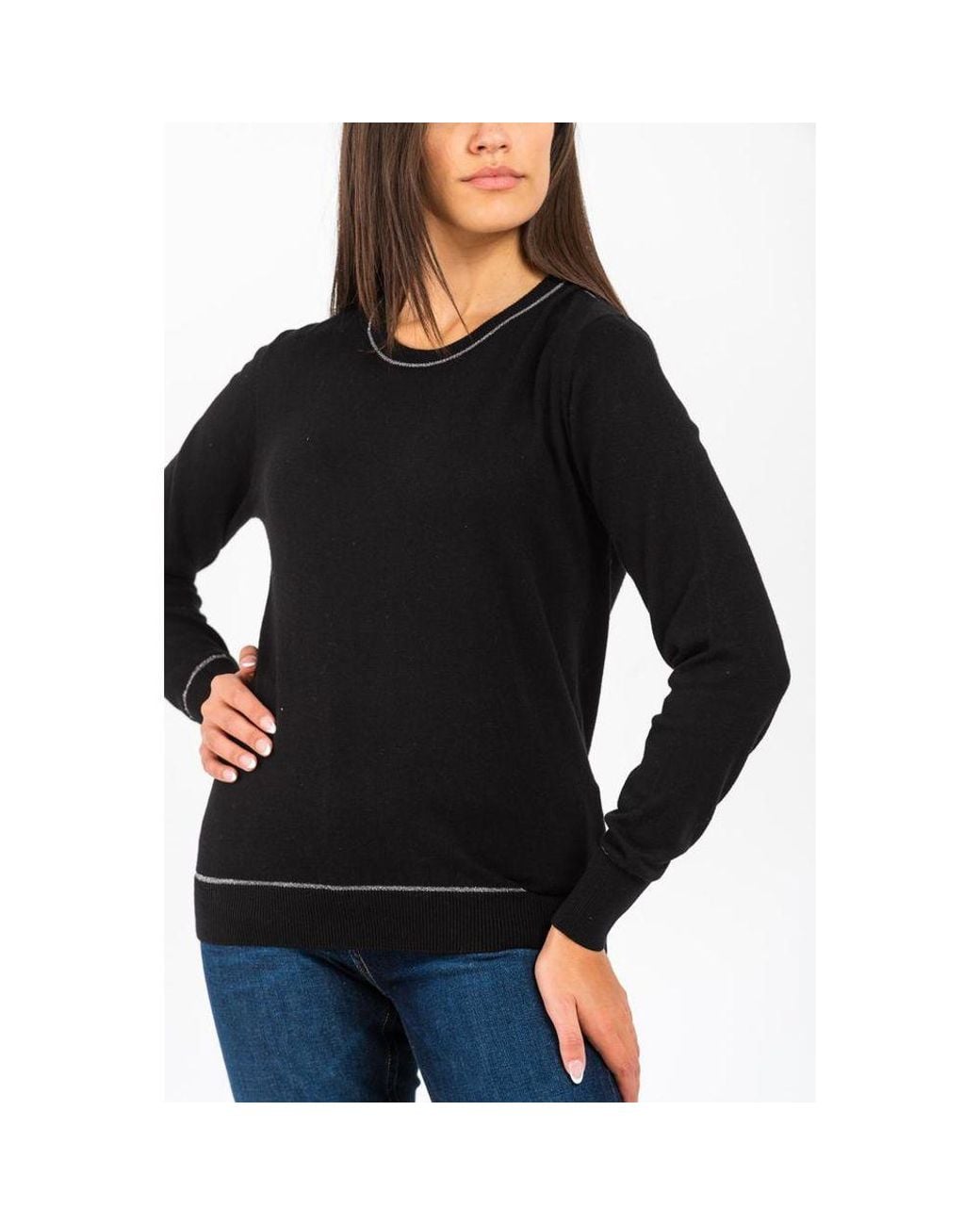 Gas Black Cashmere Sweater
