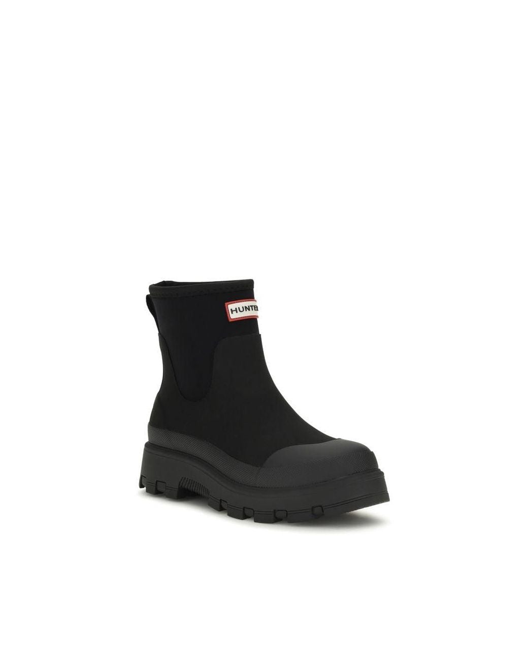 Hunter Black Rubber Chelsea Boots