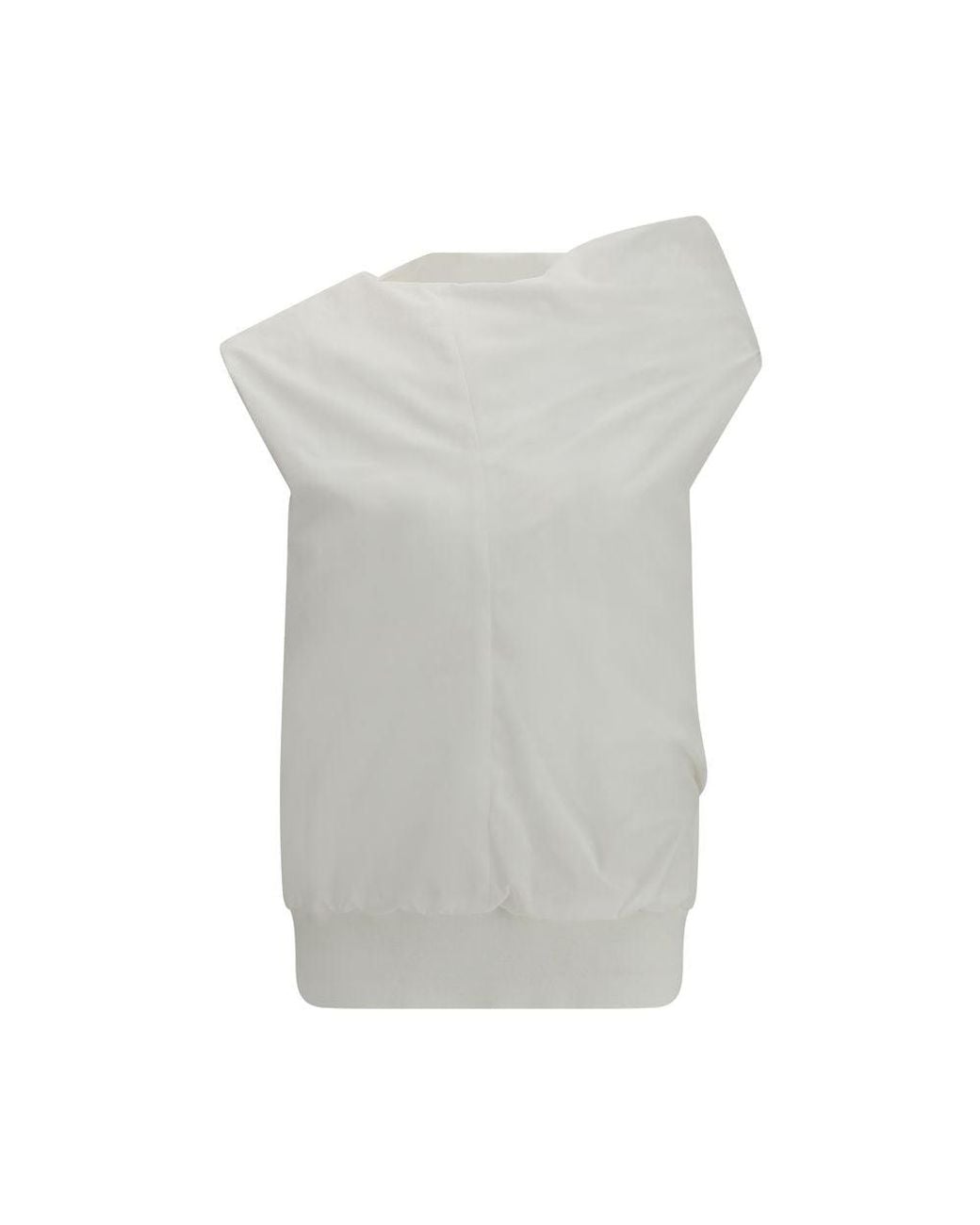 Sacai Gray White Polyester Shirt