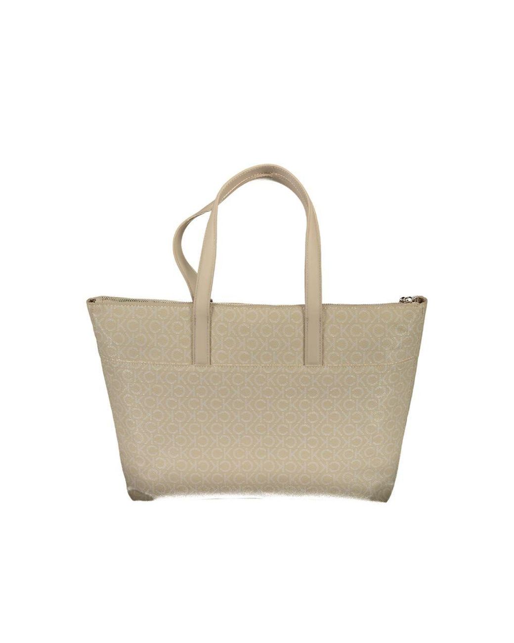 Desigual Natural Polyethylene Handbag