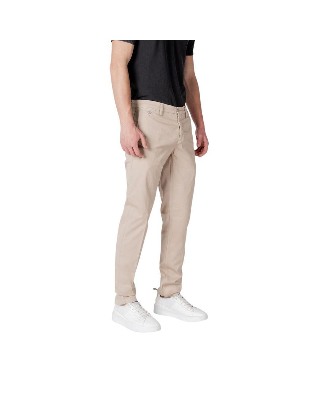 Replay Multicolor Beige Cotton Jeans & Pant for men