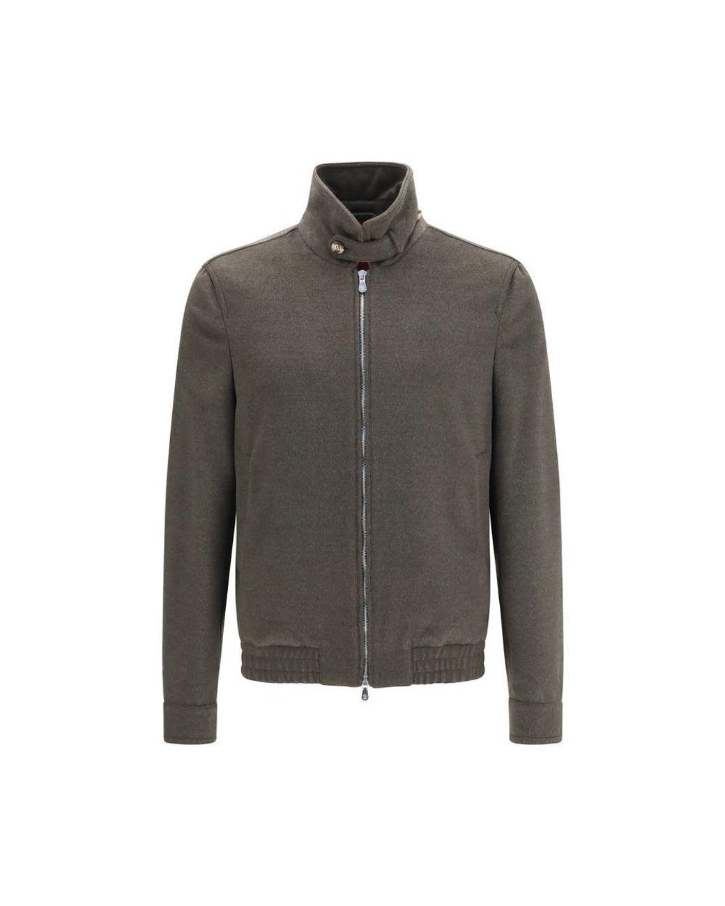 Brunello Cucinelli Gray Wool Oves Aries Full for men