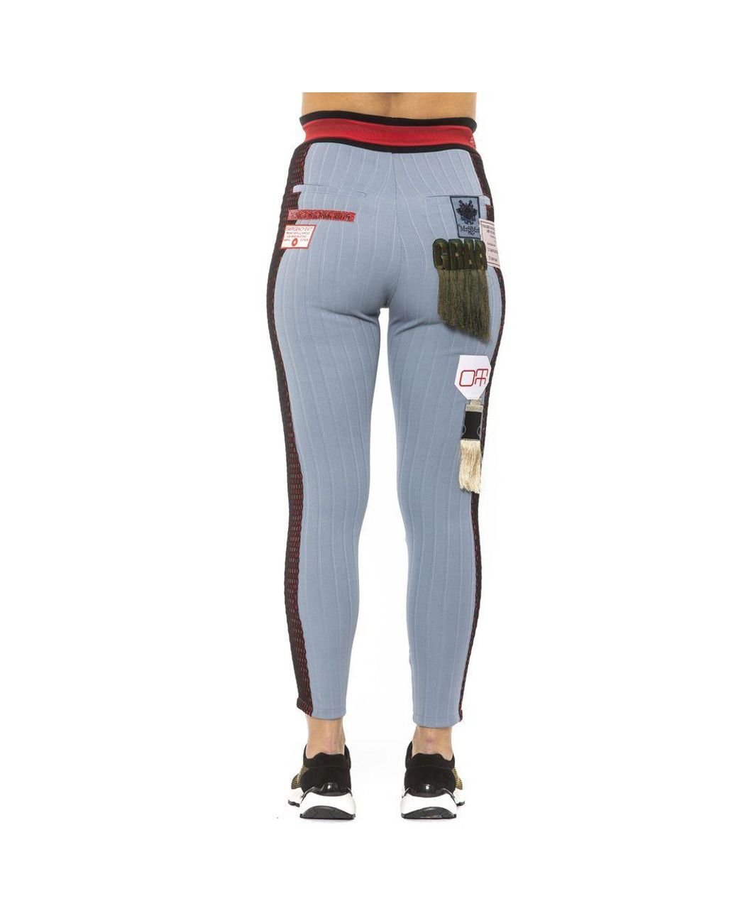 MR & MRS Light Blue Cotton Leggings
