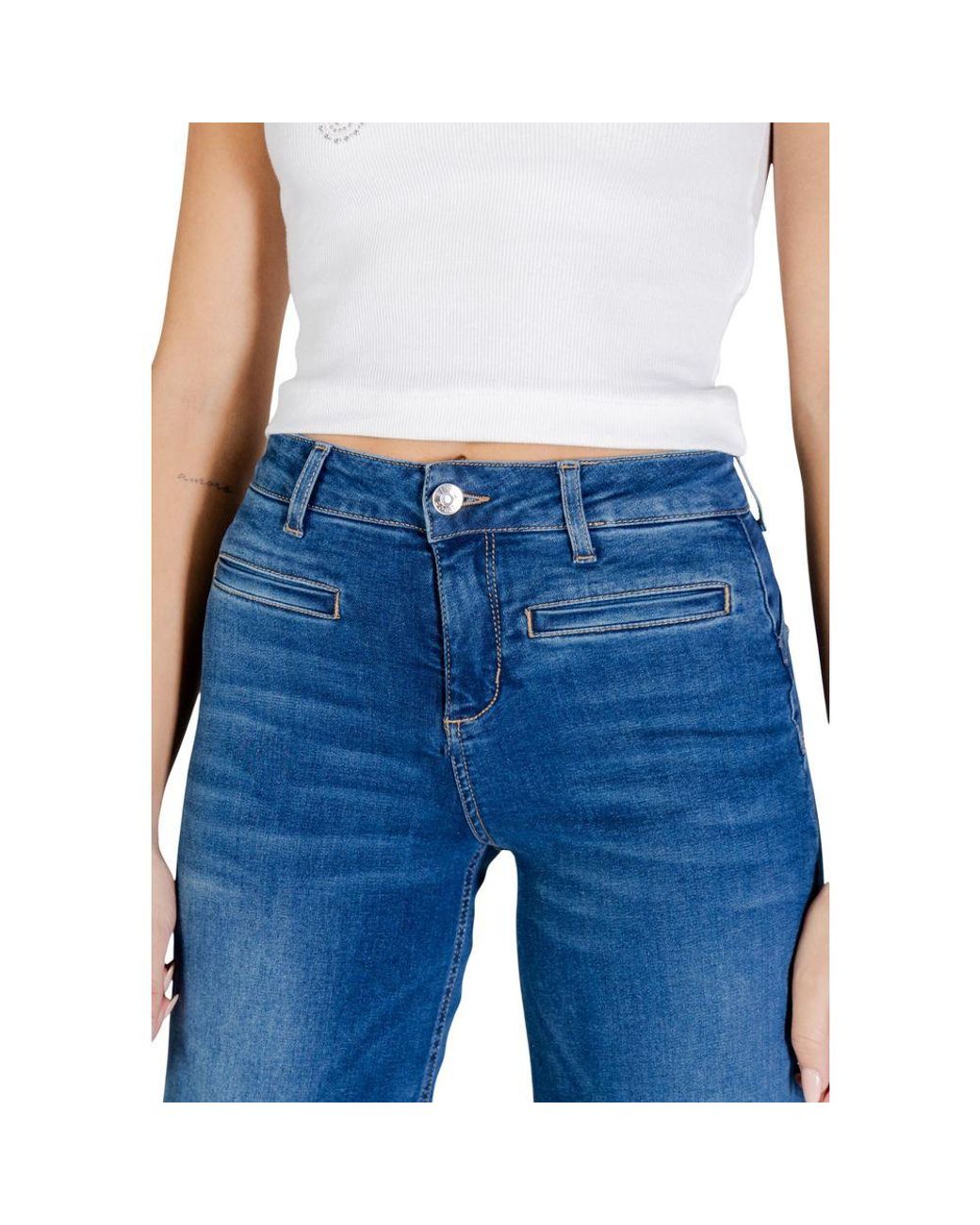 Liu Jo Blue Cotton Bootcut Jeans