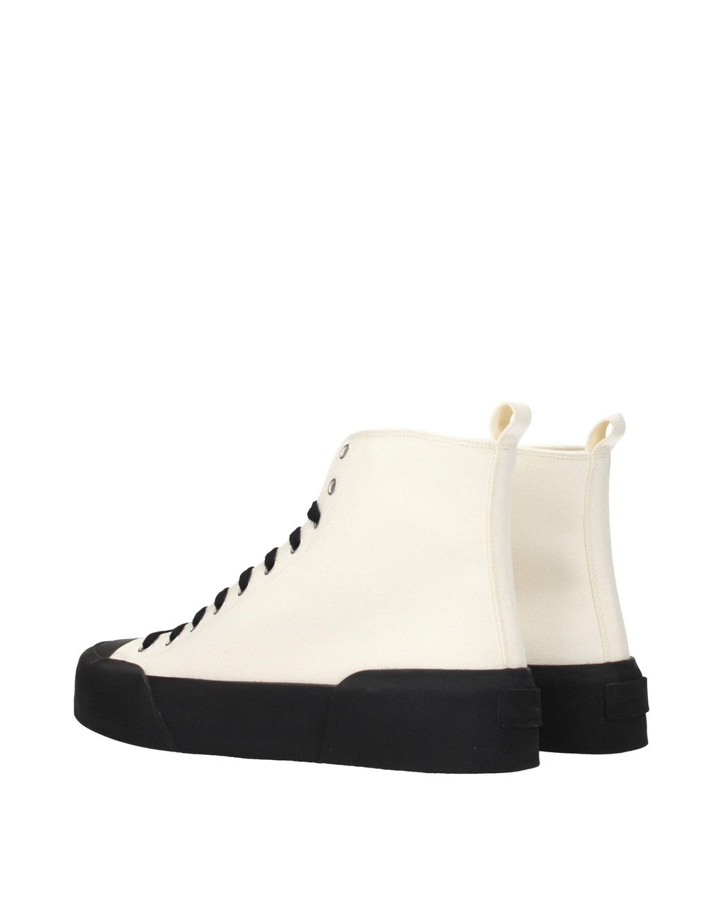 Jil Sander Natural Fabric High Top Sneakers for men