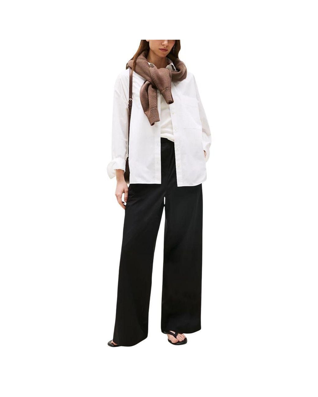 Tommy Hilfiger Black Organic Cotton Casual Pants