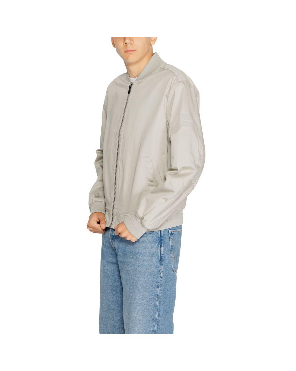Calvin Klein Gray Organic Cotton Jacket for men