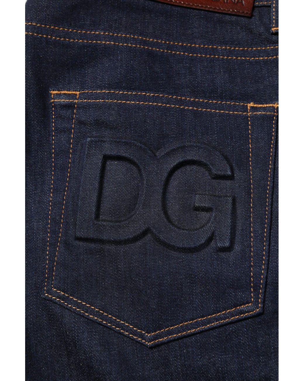 Dolce & Gabbana Blue Cropped Denim Jeans for men