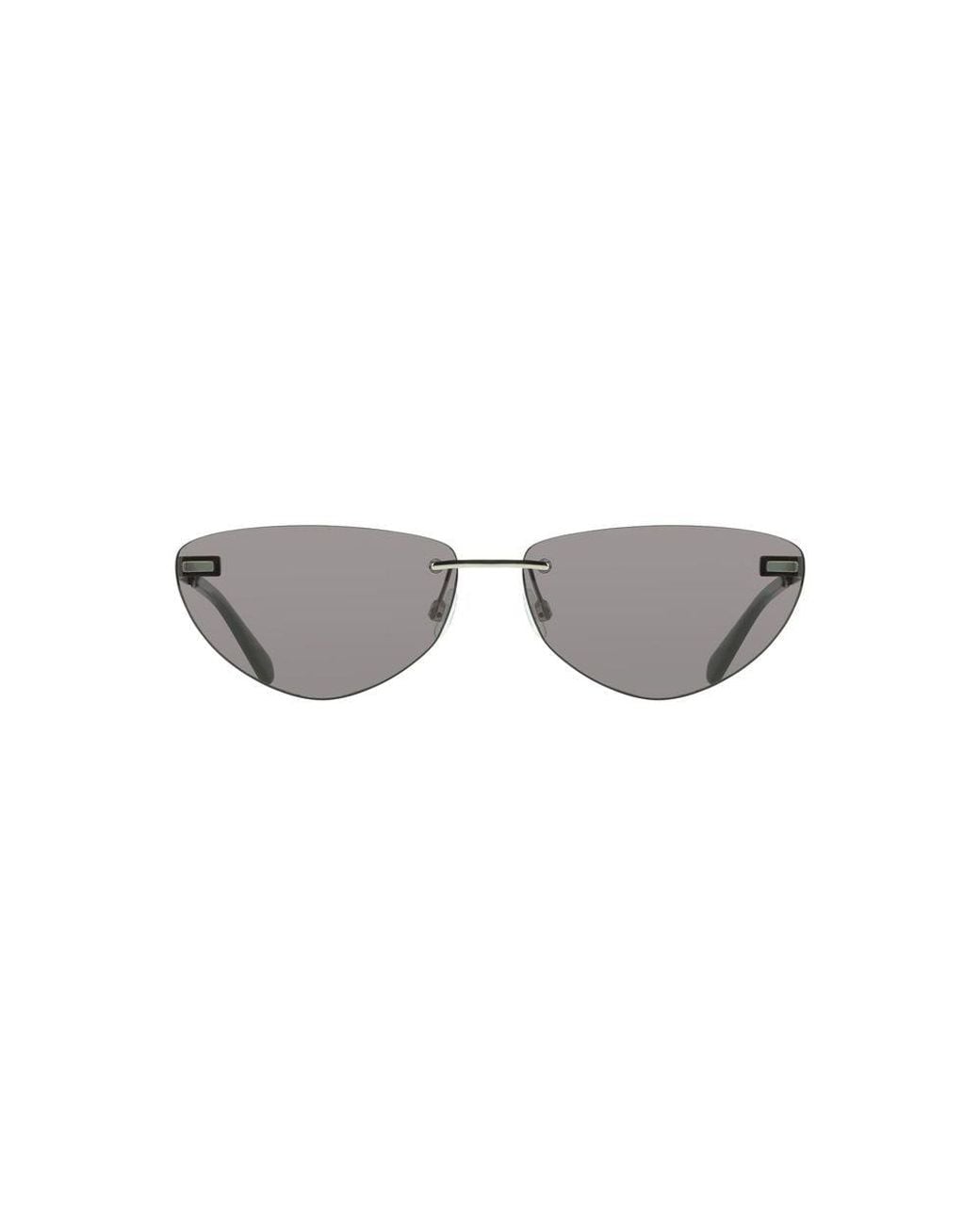 Calvin Klein Gray Metal Sunglass