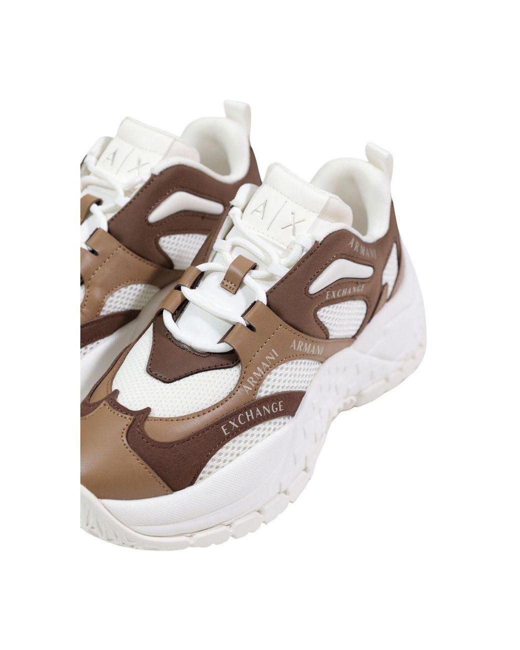ARMANI EXCHANGE Metallic Bicolor Polyester Chunky Sneakers
