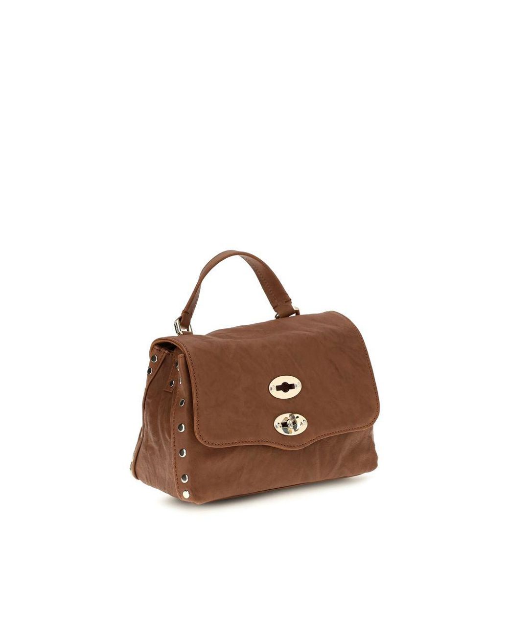 Zanellato Brown Suede Leather Handbag