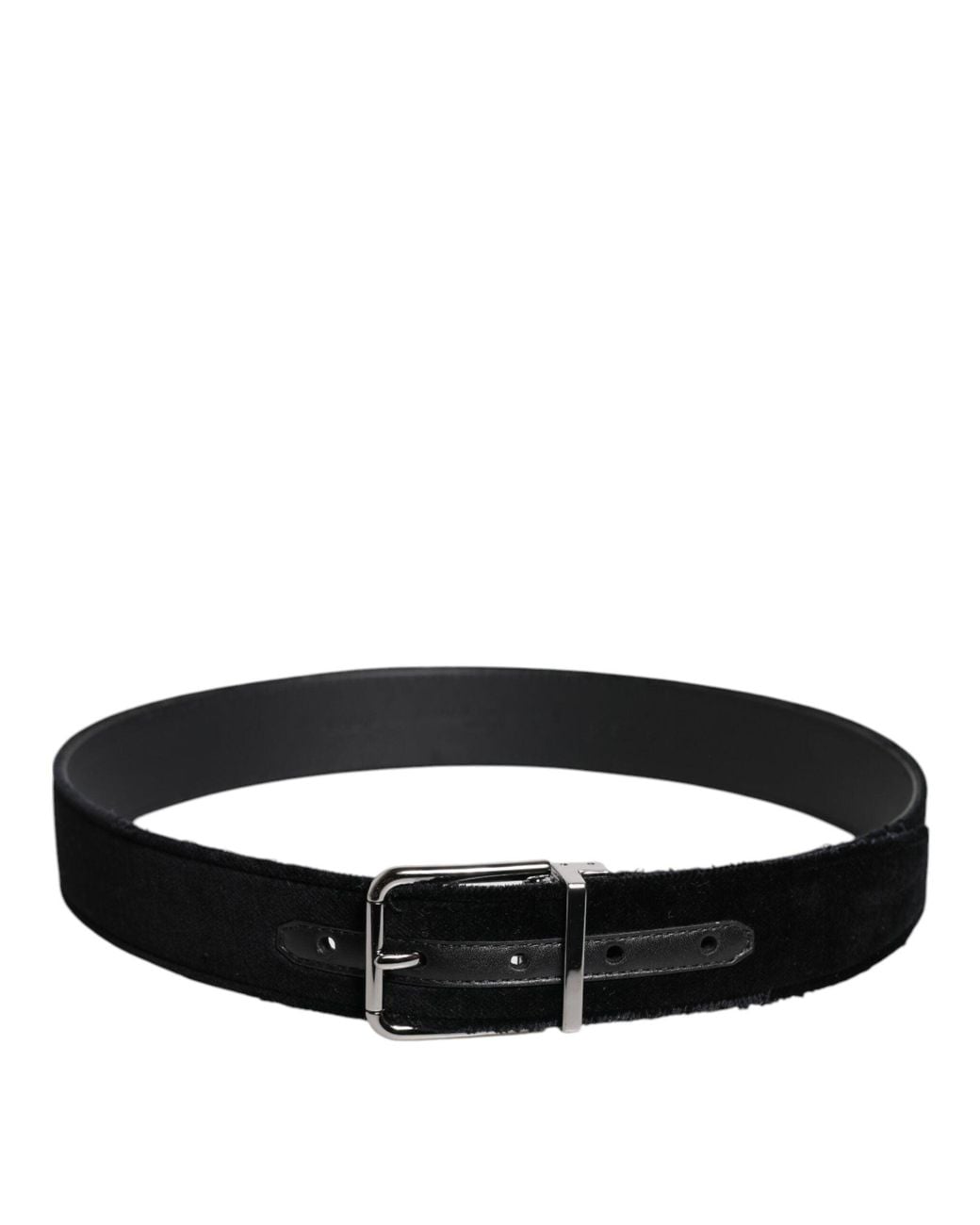 Dolce & Gabbana Black Velvet Belt for men