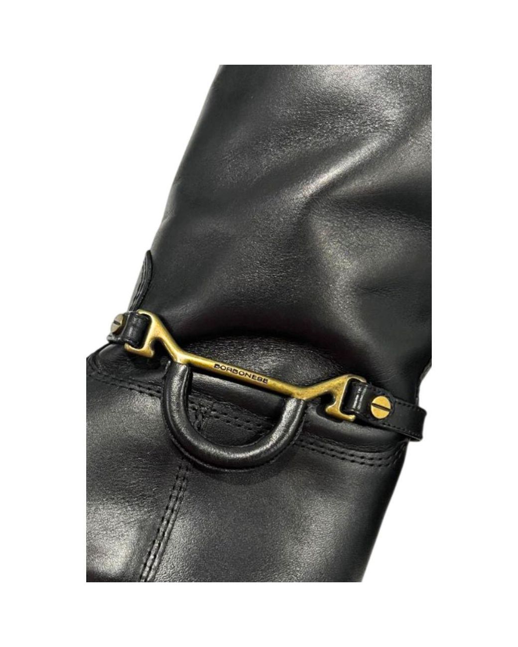 Borbonese Black Leather Boot