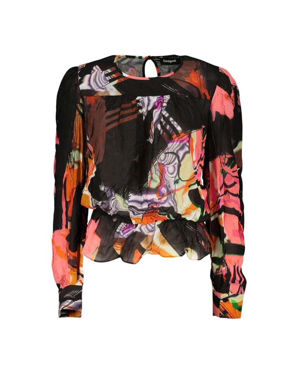 Desigual Black Viscose S Shirt
