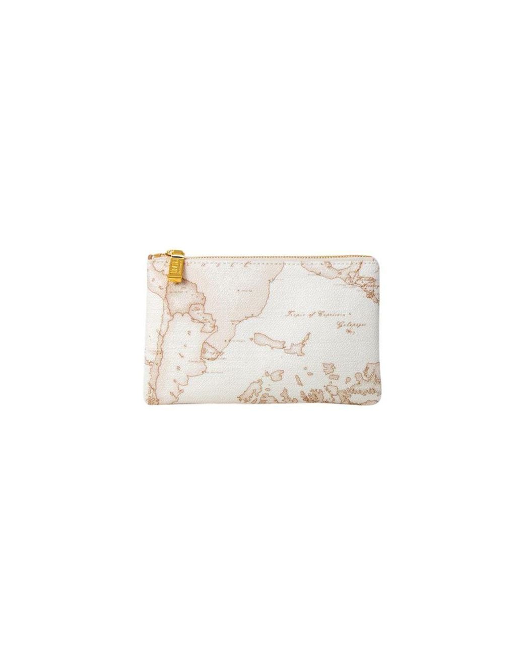 Alviero Martini 1A Classe White Cotton Clutch Bag