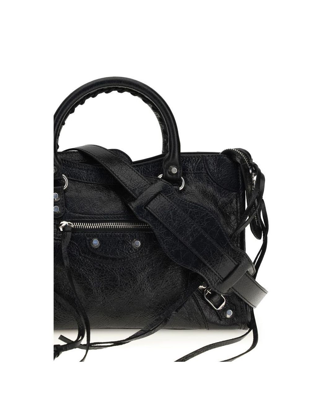 Balenciaga Black Lamb Ovis Aries Aries Handbag