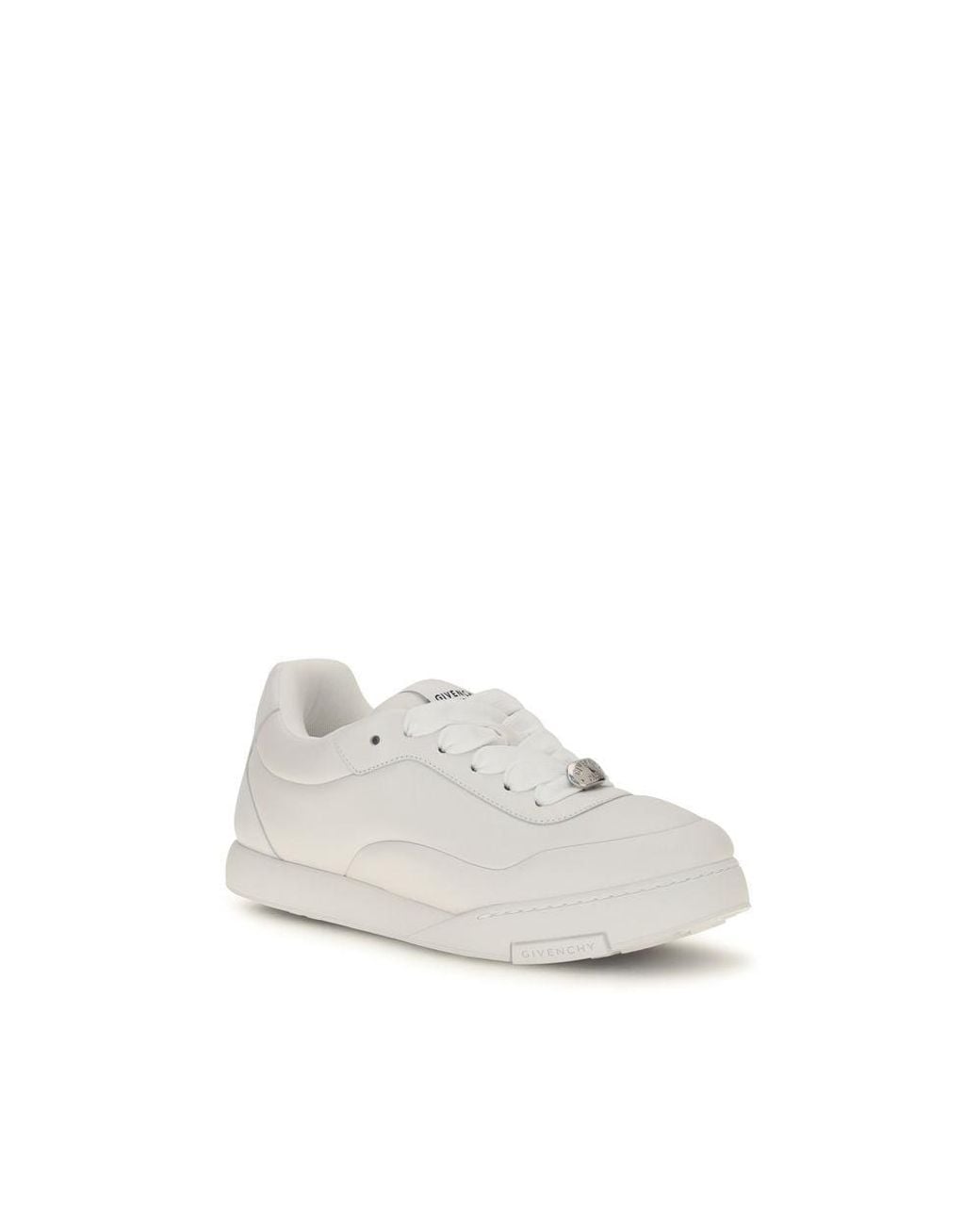 Givenchy White Calf Leather Bos Taurus Sneakers for men