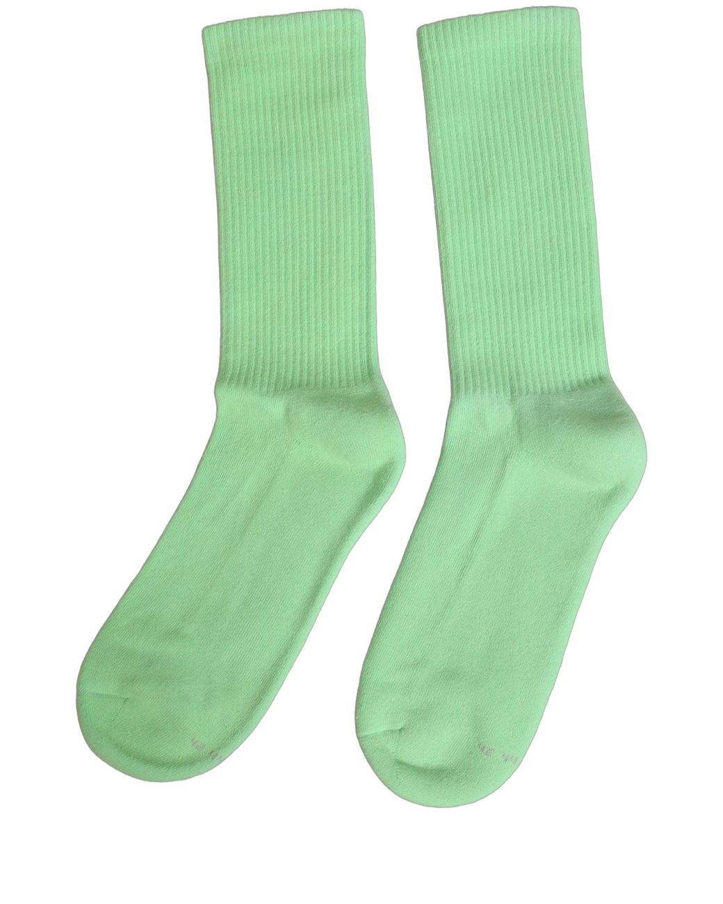 Dolce & Gabbana Green Cotton Ribbed Mid Calf Accessory Socks
