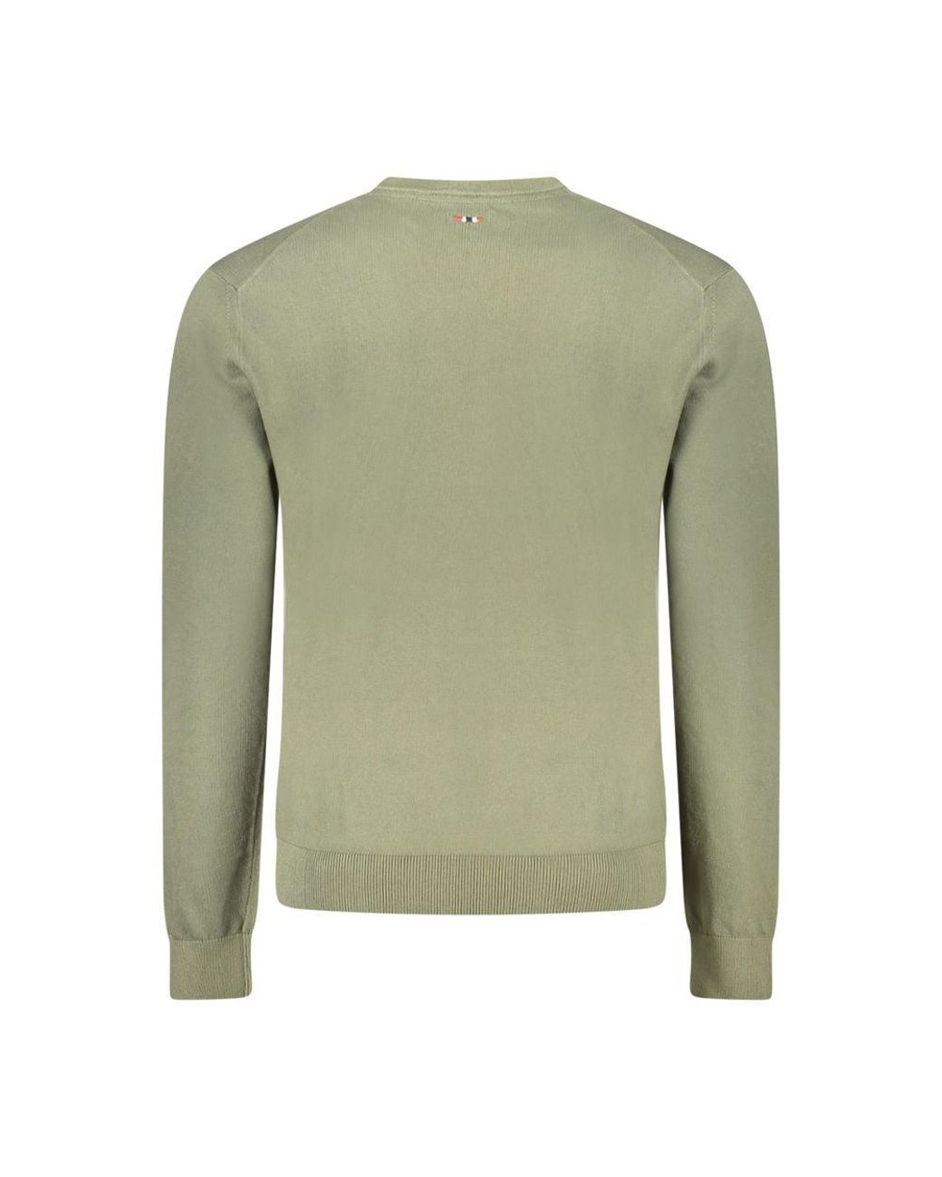 Napapijri Green Cotton Sweater for men