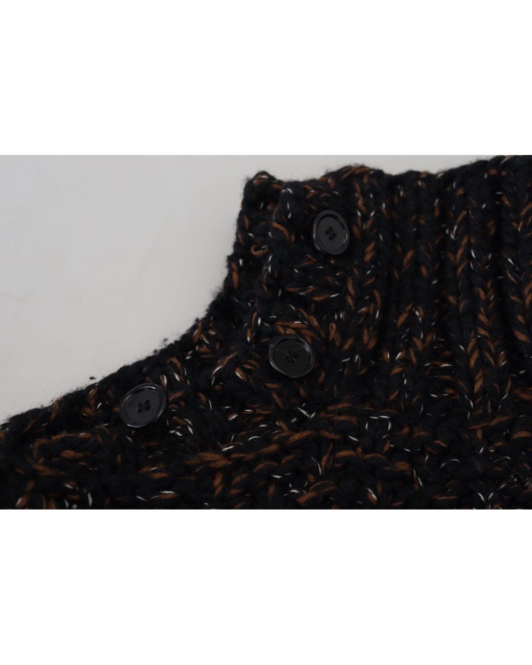 Dolce & Gabbana Black Handmade Turtleneck Sweater for men