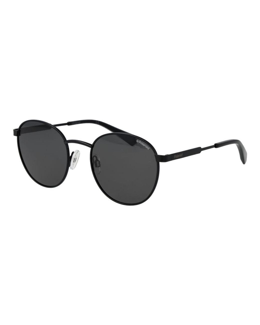 Polaroid Black Stainless Steel Sunglasses