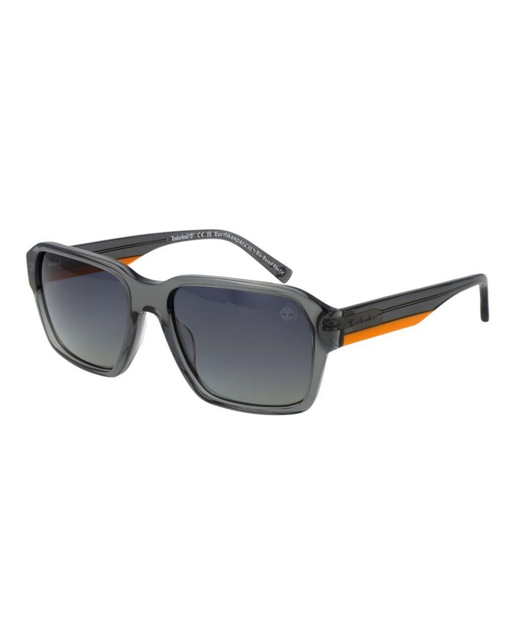 Timberland Gray Acetate Sunglasses for men