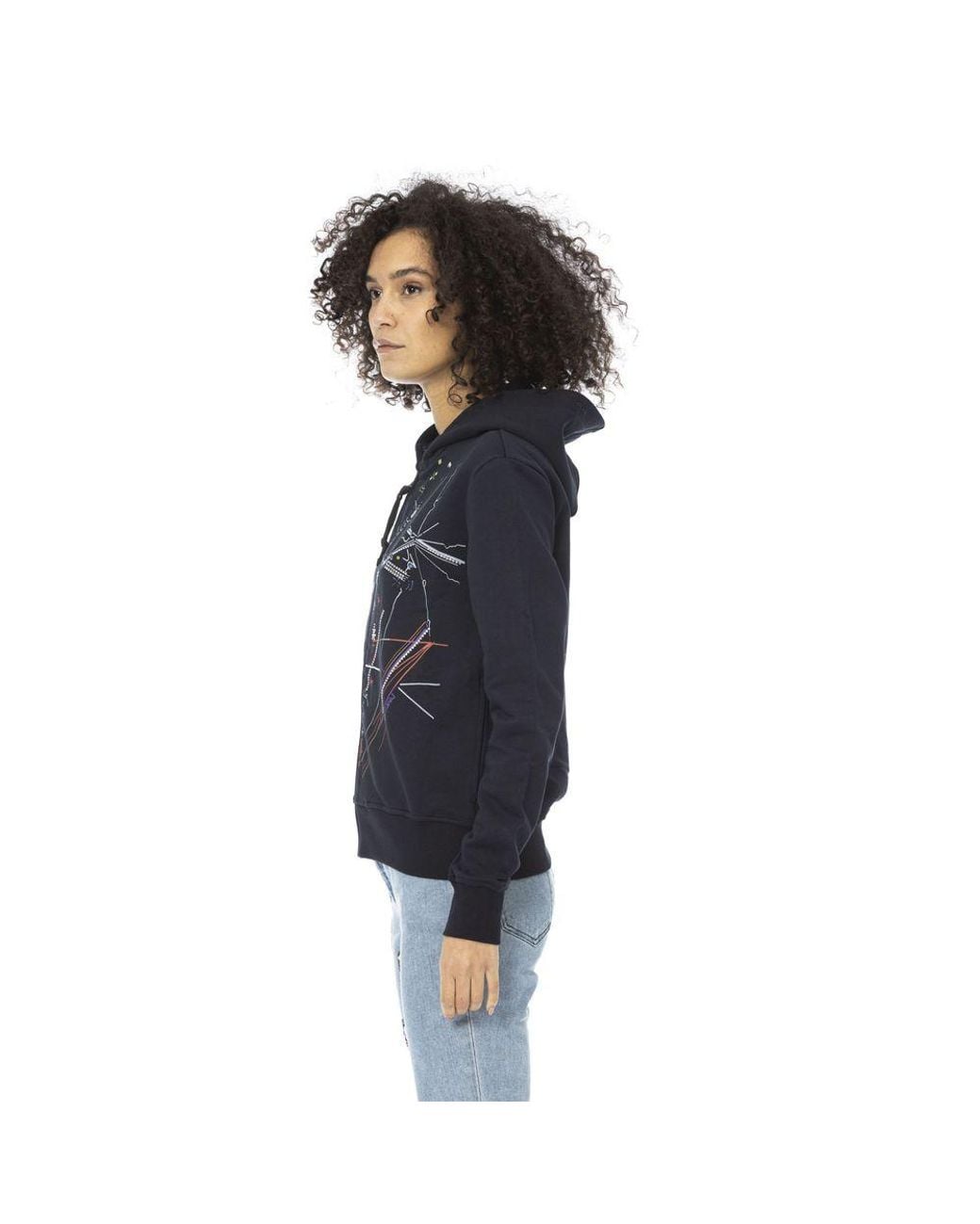 MR & MRS Blue Cotton Sweatshirt