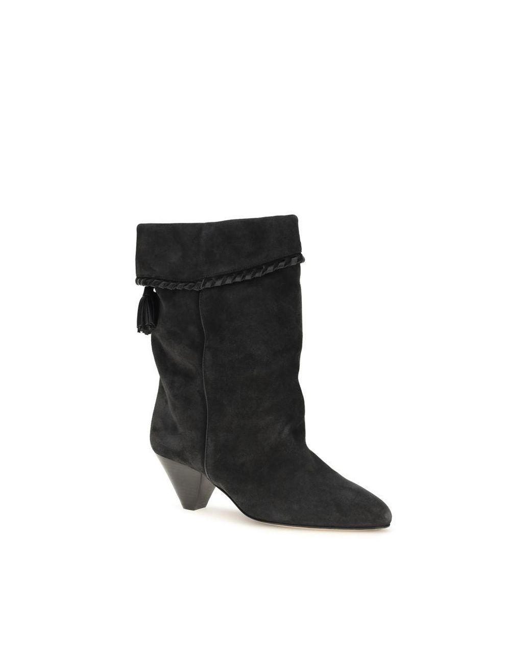 Isabel Marant Black Calf Leather Bos Taurus Boots