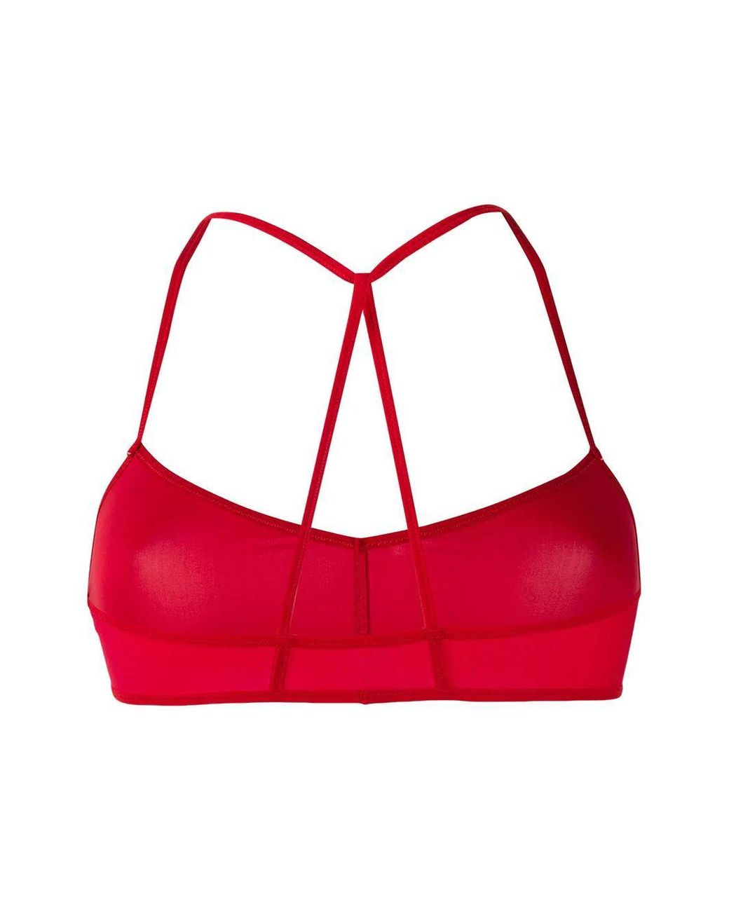 Ann Demeulemeester Red Spaghetti Strap Bra