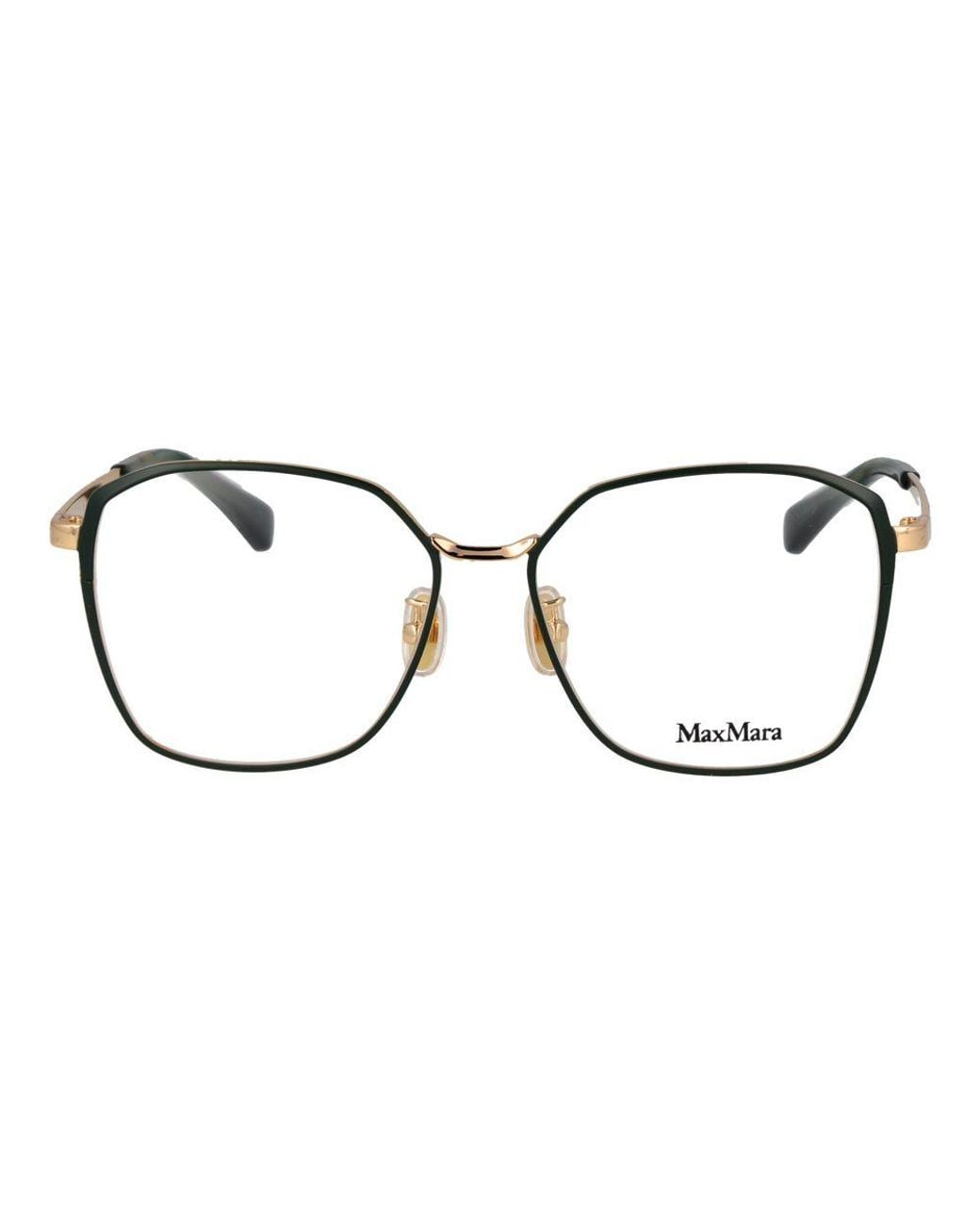 Max Mara Brown Metal Glasses (Frames)