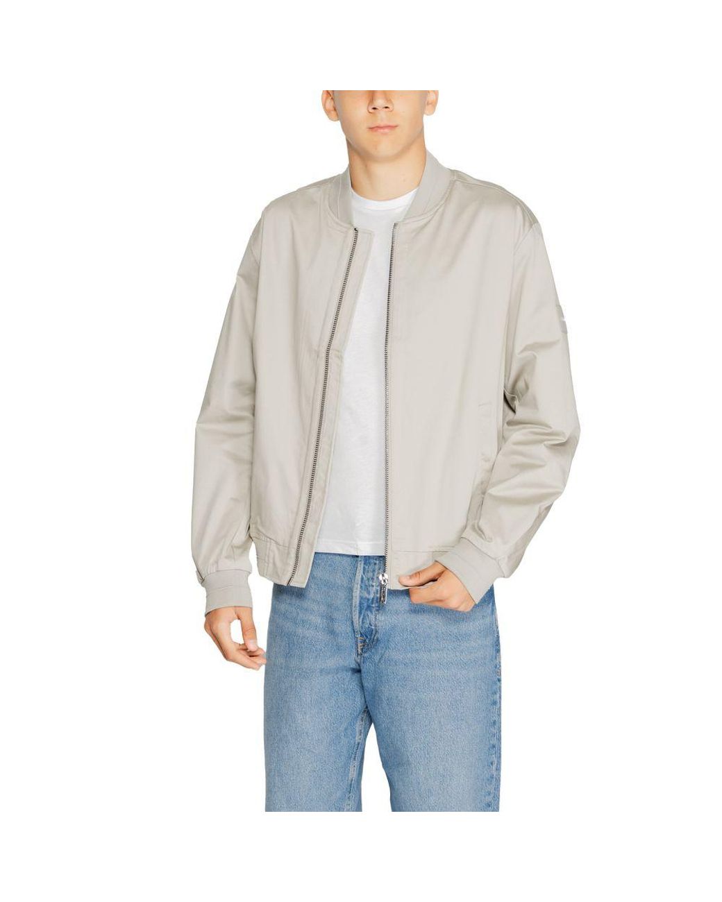 Calvin Klein Gray Organic Cotton Jacket for men