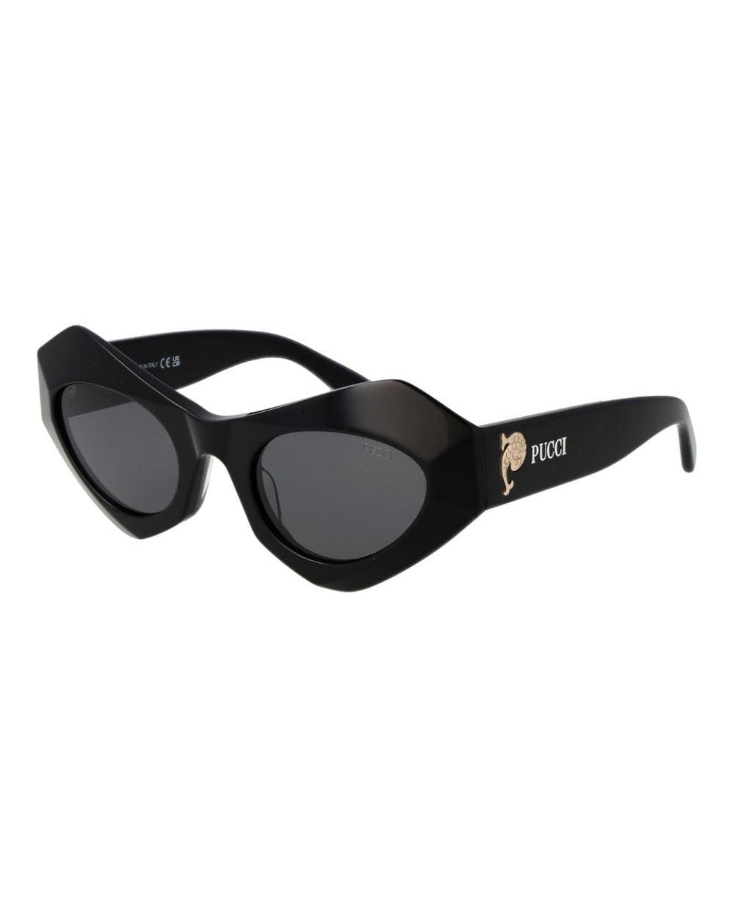 Emilio Pucci Black Plastic Sunglasses