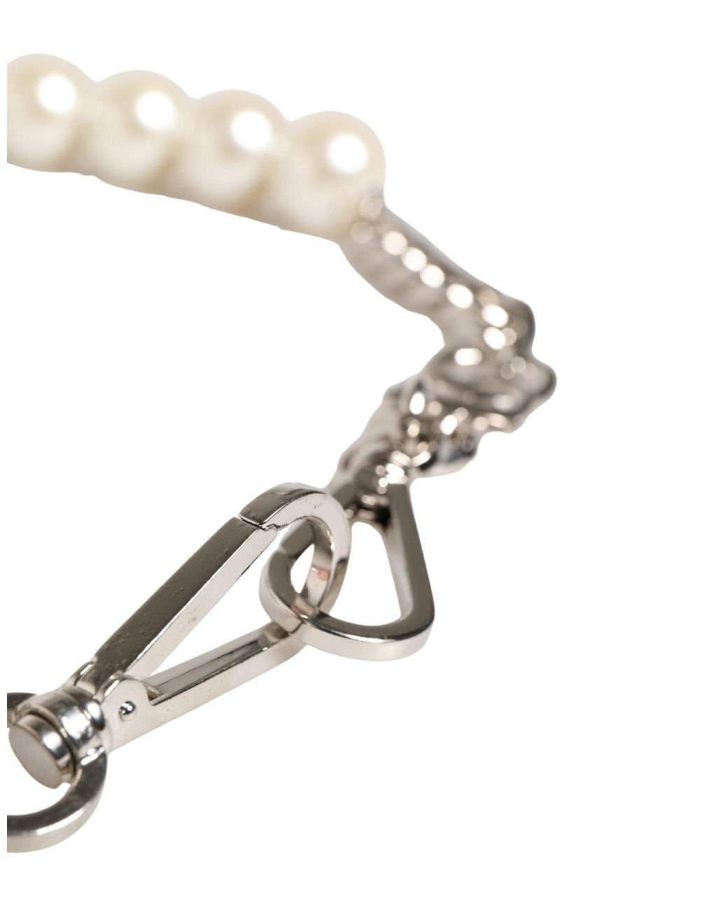 Dolce & Gabbana Black Leather Chain Bag Accessory Shoulder Strap