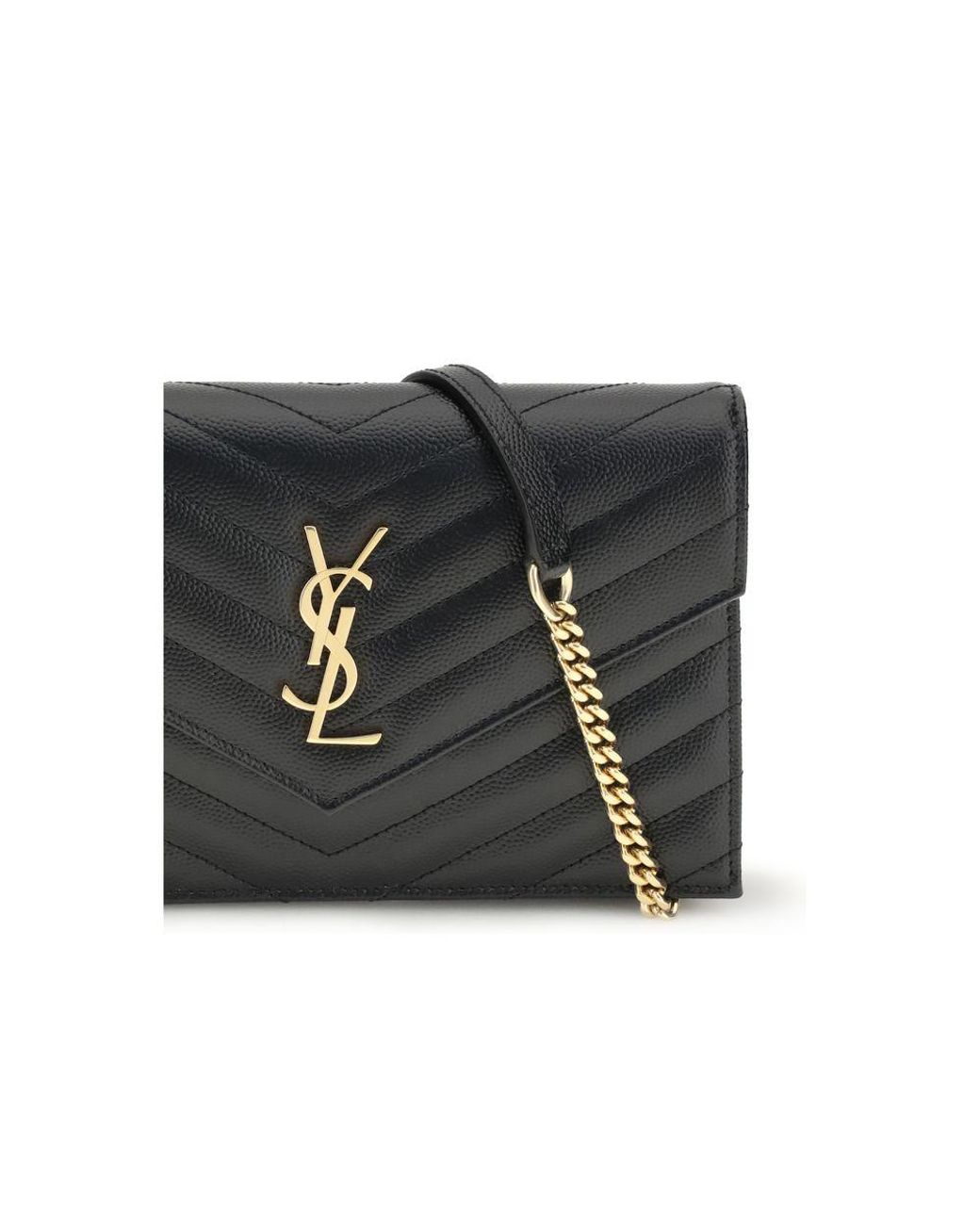 Saint Laurent Black Calf Leather Bos Taurus Wallet