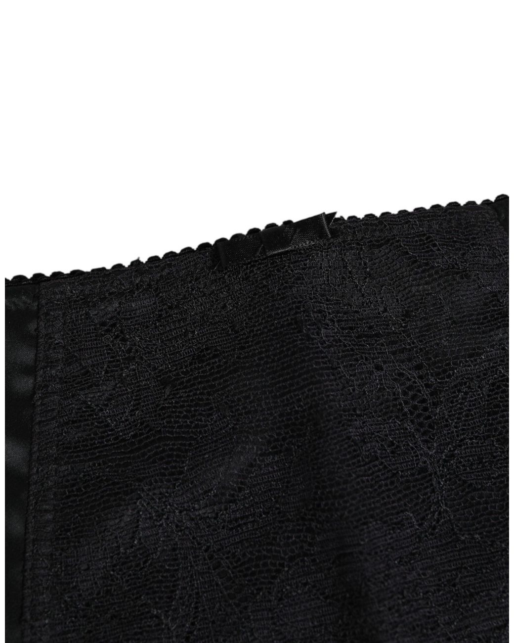 Dolce & Gabbana Black Silk Stretch Slip Cycling Underwear