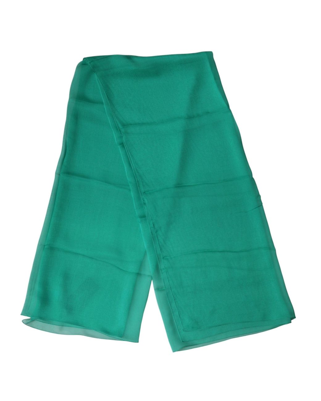 Dolce & Gabbana Green Stole Silk Neck Wrap Shawl Scarf for men