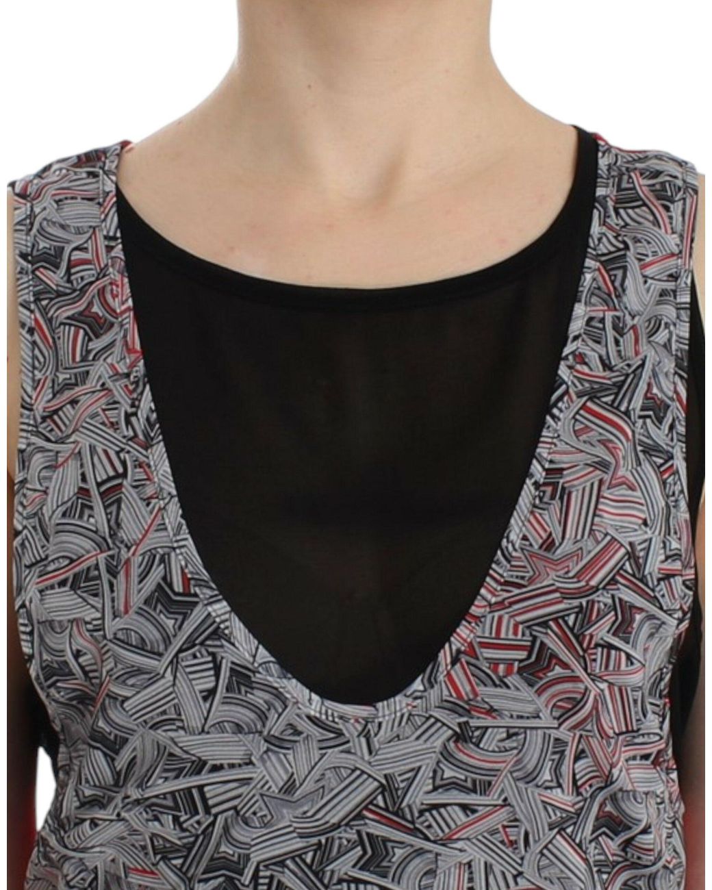 CoSTUME NATIONAL Black Sleeveless Top