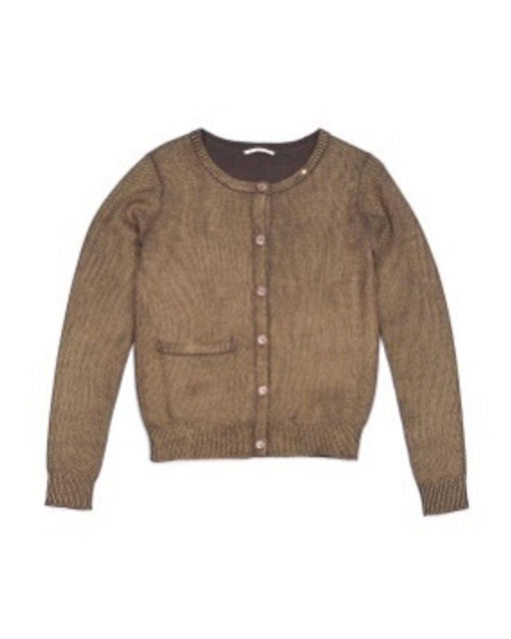 Gas Brown Wool Cardigan